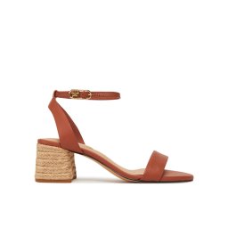 Tommy Hilfiger Еспадрили Leather Ankle Strap Espad Sandal FW0FW08533 Кафяв