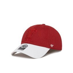 47 Brand Шапка с козирка NBA Miami Heat '47 x Tommy Hilfiger Courtside '47 Clean Up THCCU236GWL Червен