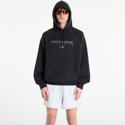 Суитшърт New Balance Linear Graphic Fleece Hoodie Black XL