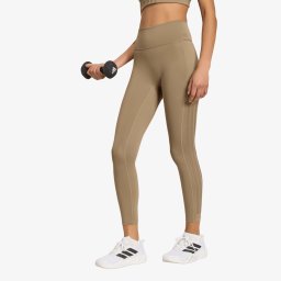 Клинове adidas Optimé Workout 3-stripes 7/8 Leggings Khaki Six L