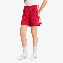 Къси панталони adidas Pinstripe Firebird Shorts Team Victory Red/ White/ Team Victory Red S