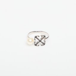 Пръстен Off-White Ow Ring Silver/ Black 56