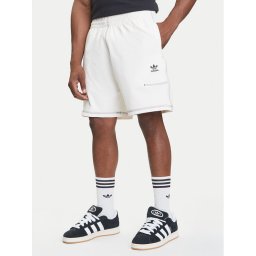 adidas Спортни шорти Trefoil Essentials KA8541 Екрю Loose Fit