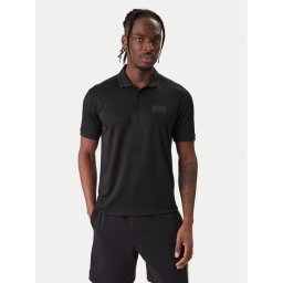 EA7 Emporio Armani Тениска с яка и копчета 7M001359 AF13862 UC001 Черен Slim Fit