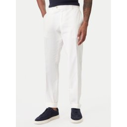 BOSS Текстилни панталони C-Genius 50555035 Бял Regular Fit