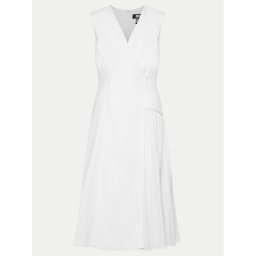 DKNY Коктейлна рокля DD4A1519 Екрю Regular Fit