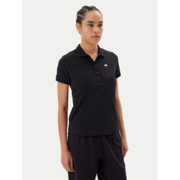 EA7 Emporio Armani Тениска с яка и копчета 7W000030 AF12450 UC001 Черен Regular Fit