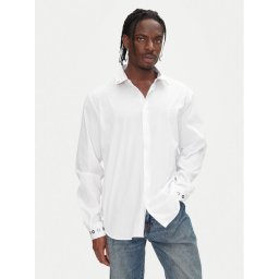 Just Cavalli Риза 78OAL2A0 Бял Relaxed Fit