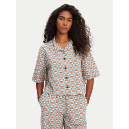 Quiksilver Риза Dad Crop Fit EQWWT03144 Цветен Relaxed Fit