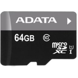 Micro SD карта ADATA Premier 64 GB + SD адаптер