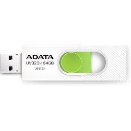 Флаш памет ADATA UV320 64GB - бяла