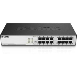 D-Link DGS-1016D - 16-портов гигабитов неуправляем десктоп суич