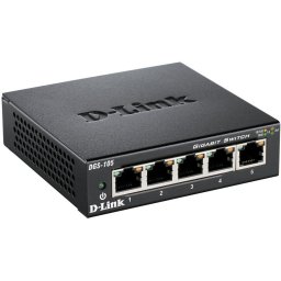 D-Link DGS-105 - 5-портовият неуправляем десктоп суич