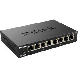 D-Link DGS-108 - 8-портовият неуправляем десктоп суич