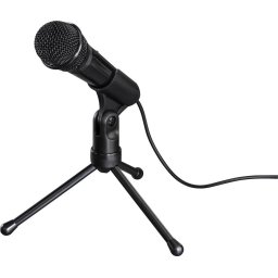 Настолен микрофон HAMA MIC-P35 Allround, за PC/лаптоп, 3.5 mm жак, Черен