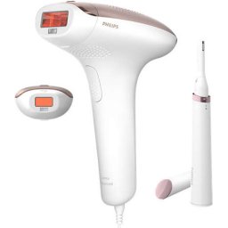 Philips Система за премахване на окосмяване Lumea Advanced, За тяло и лице, Със сензор за цвят на кожата, 15 минути за долната ч