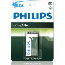 Philips Longlife батерия 9V (E), 1-blister