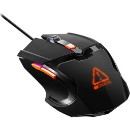 Optical Gaming Mouse with 6 programmable buttons, Pixart optical sensor, 4 levels of DPI and up to 3200, 3 million times key lif