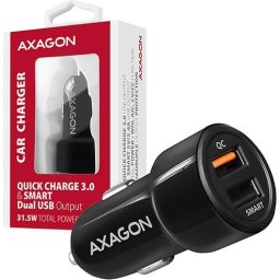 AXAGON PWC-QC5 - 31.5W / 2.4A Dual USB car charger