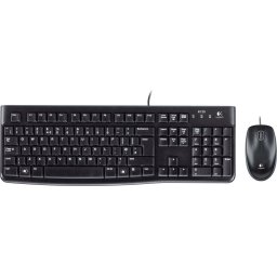 Kомплект клавиатура с мишка Logitech MK120, Черна