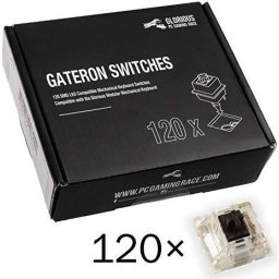 Суичове за механична клавиатура Glorious Gateron Black 120 броя