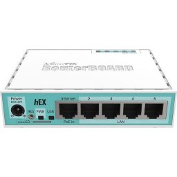 Рутер MiKrotik RB750GR3 HEX, 5 x 10/100/1000 Mbps, PoE, Бял