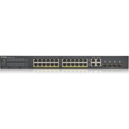 Суич ZYXEL GS1920-24HPV2 - 24 портов Gigabit Smart-Managed PoE