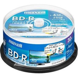 BD-R MAXELL, Single layer, Blu-Ray, 25 GB, 4x, Printable, 25 px. -