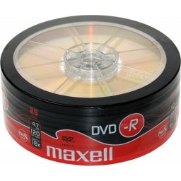 DVD-R MAXELL, 4,7 GB, 16x, 25 бр. -
