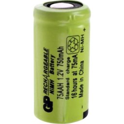 Акумулаторна батерия NiMH 75AAH-B 2/3AA 1.2V 750mAh 1бр. GP BATTERIES - GP-BR-75AAH-NIMH
