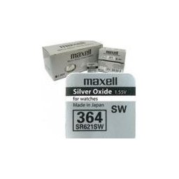 Бутонна батерия сребърна MAXELL SR621SW /364/AG1/