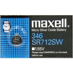 Бутонна батерия сребърна MAXELL SR712 SW 1.55V / 346