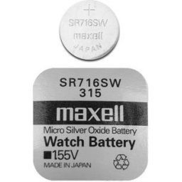Бутонна батерия сребърна MAXELL SR716 SW 1.55V /315/