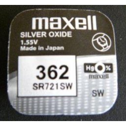 Бутонна батерия сребърна MAXELL SR721 SW AG11/362/ 1.55V