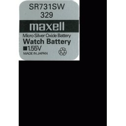 Бутонна батерия сребърна MAXELL SR731 SW / 329/, 1.55V