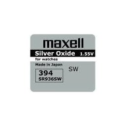 Бутонна батерия сребърна MAXELL SR936 SW /AG9/, 394 1.55V