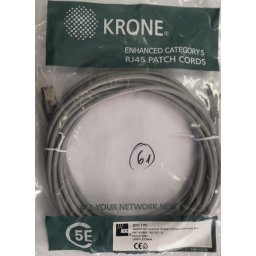 Patch cable FTP Cat. 5e 5m Krone, Gray