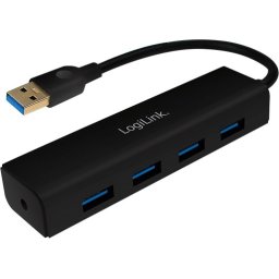 USB HUB 4xUSB3.0, Black, LogiLink UA0295