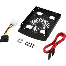 LogiLink HDD mounting adaptor 2x2.5" to 3.5", Alum