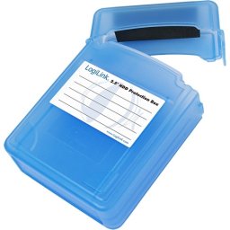 LogiLink Protection Box for 2x 2,5" HDD, Blue