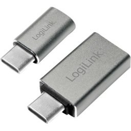 Адаптер LogiLink USB-C to USB-А + USB-C to Micro USB F