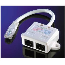Roline Adapter-Splitter UTP,1xRJ-45M-2xRJ-45F