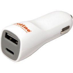 Roline USB Car Charger 2x, type A-C 3A