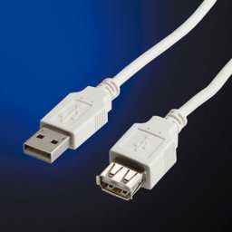 Roline Value Cable USB2.0 A-A M/F, 0.8m