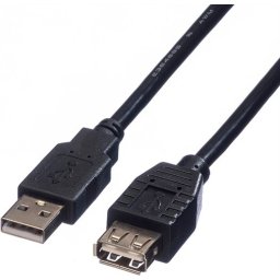 Cable USB2.0 A-A M/F, 0.8m, Roline 11.02.8947