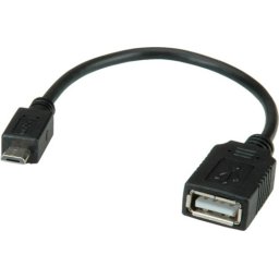 Cable USB2.0 A-Micro B, FM, OTG, 15cm, 11.99.8311