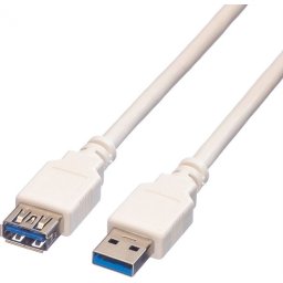 Cable USB3.0 A-A M/F, 0.8m, Value