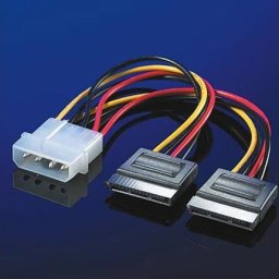 Roline Cable for PSU 4pin Molex to 2xS-ATA