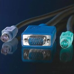 Cable KVM 1xHD15M/M, 2xPS2M/M,3m,Value 11.99.5456