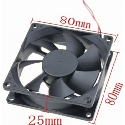Globe Fan 8cm, 3pin, Silent